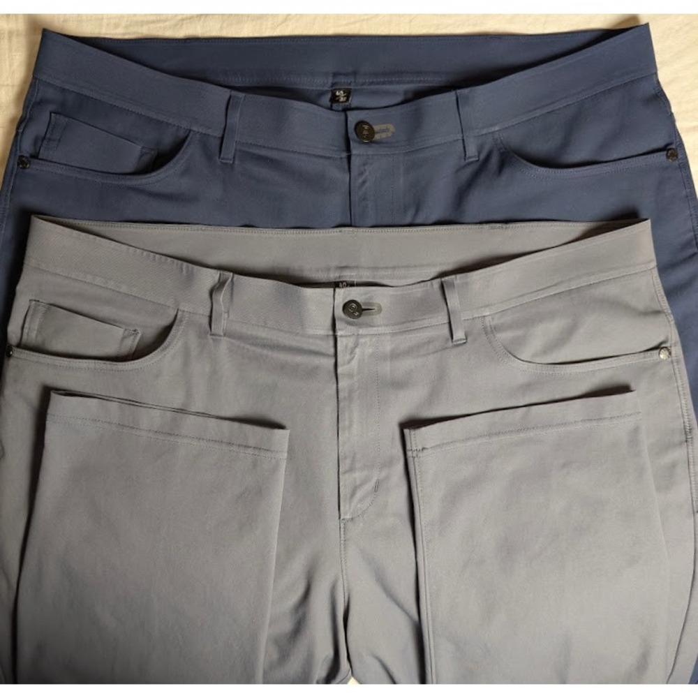Public Rec Dealmaker Pants Men 40x32 (FITS 40x30) Navy Blue Slate Grey LOT OF 2
